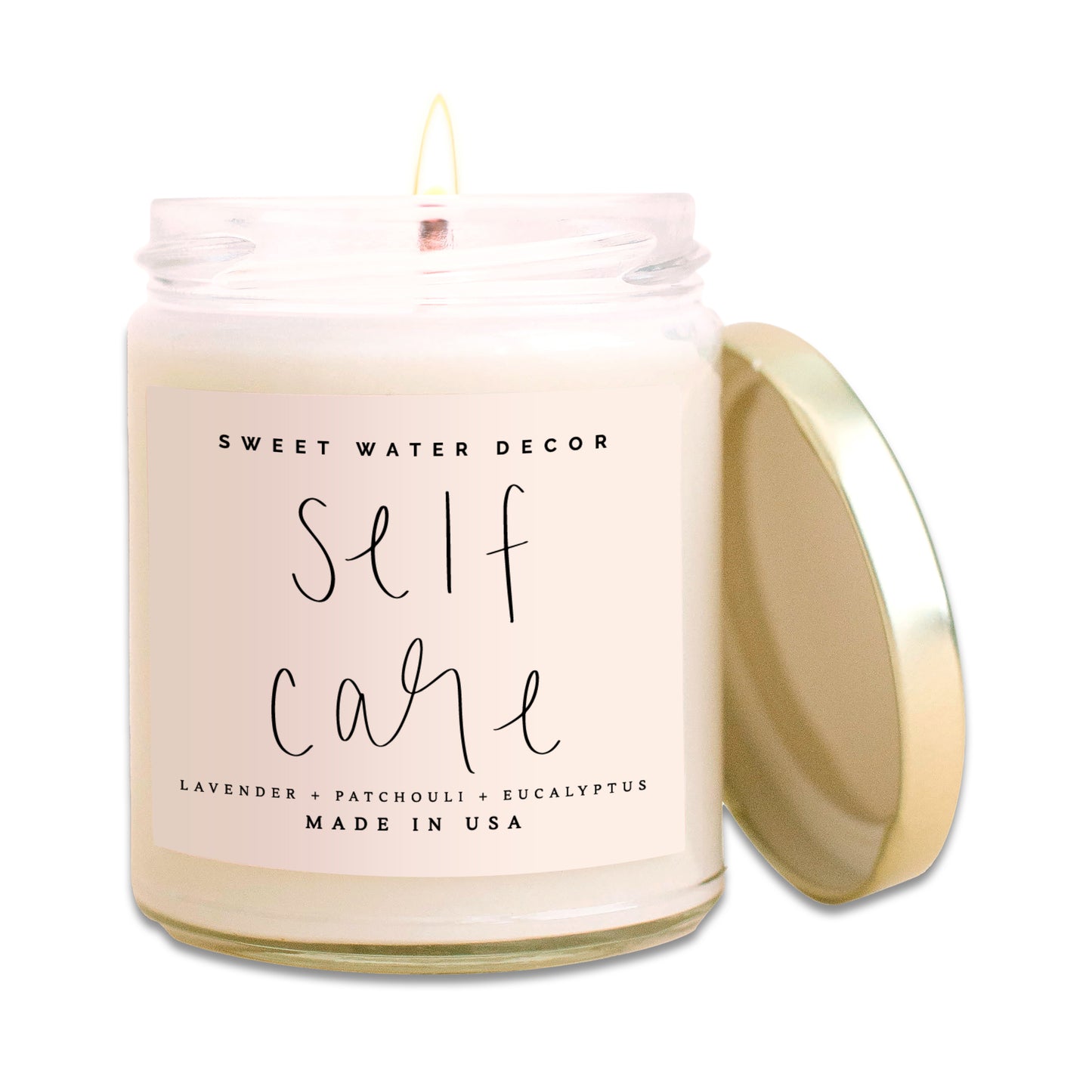 Self-Care Soy Candle (Lavender, Patchouli, Eucalyptus)