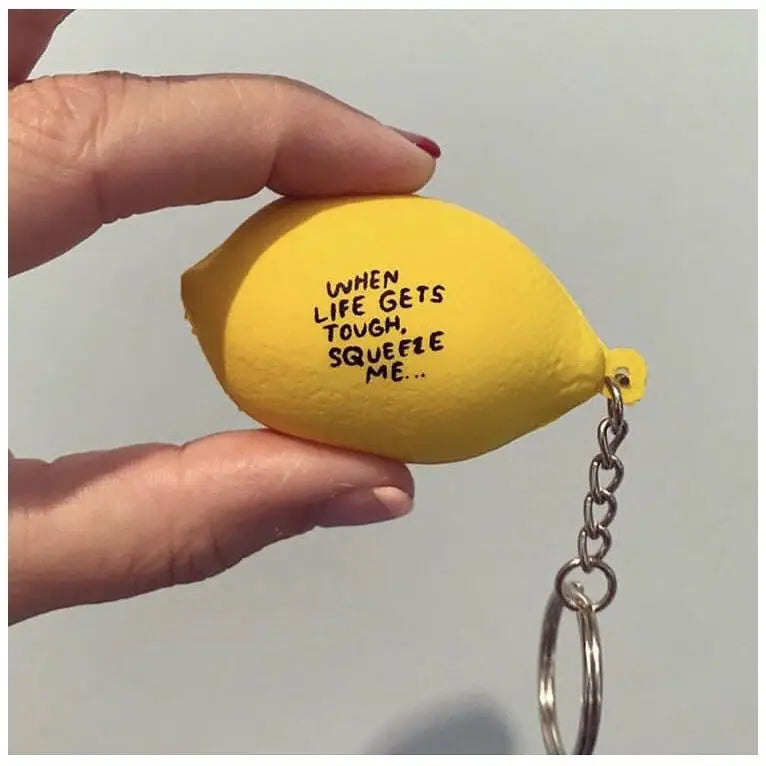 Lemon Stress Ball Keychain- Limited Ed.